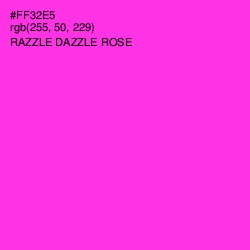 #FF32E5 - Razzle Dazzle Rose Color Image